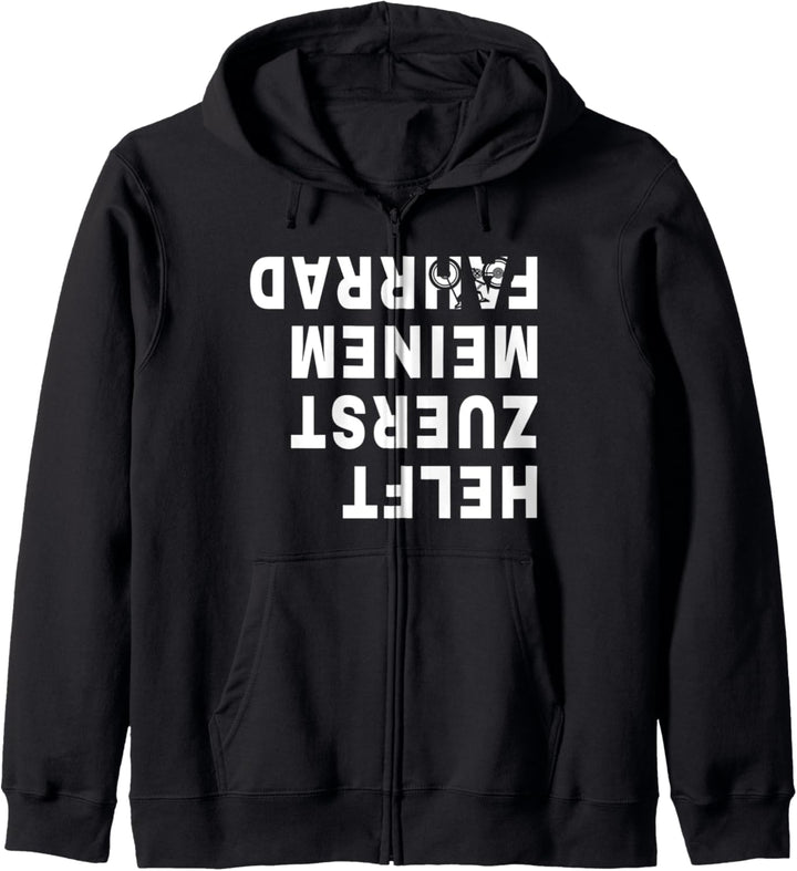 Helft zuerst meinem Fahrrad - Lustiger Biker Radsport Spruch Kapuzenjacke
