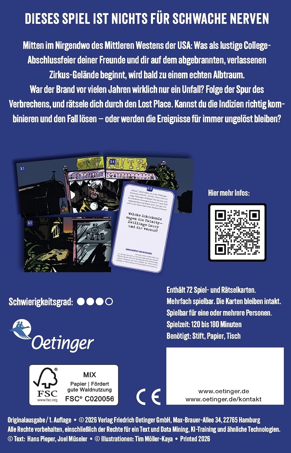 Oetinger Crime Places. Zirkus Inferno, Zirkus Inferno