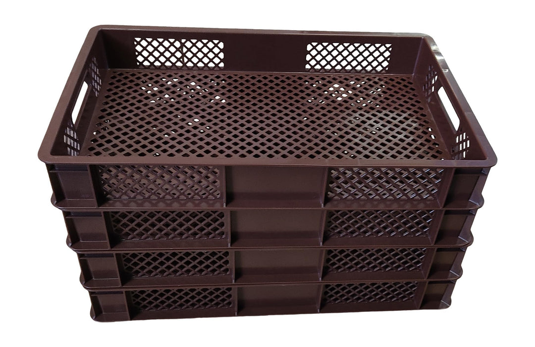 kanister-vertrieb® 4er SET Bäckerkisten 600x400x90mm, Bäckerkiste, Brotkiste, Brotkörbe, Brötchenkis