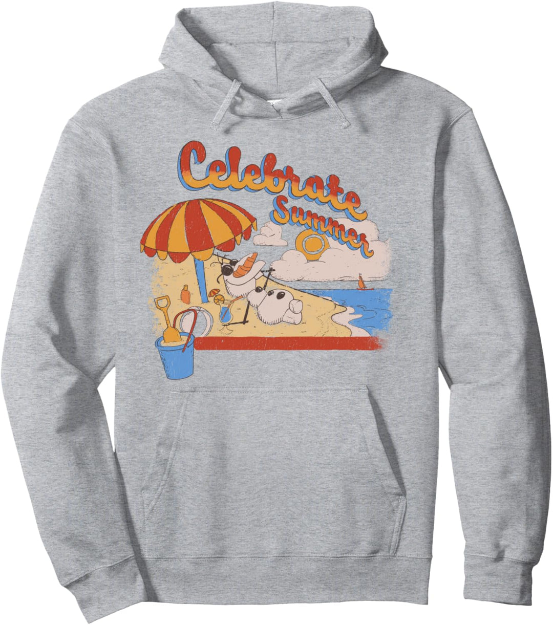 Disney Frozen Olaf Celebrate Summer Beach Portrait Pullover Hoodie