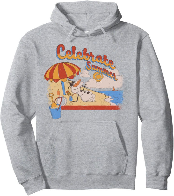 Disney Frozen Olaf Celebrate Summer Beach Portrait Pullover Hoodie