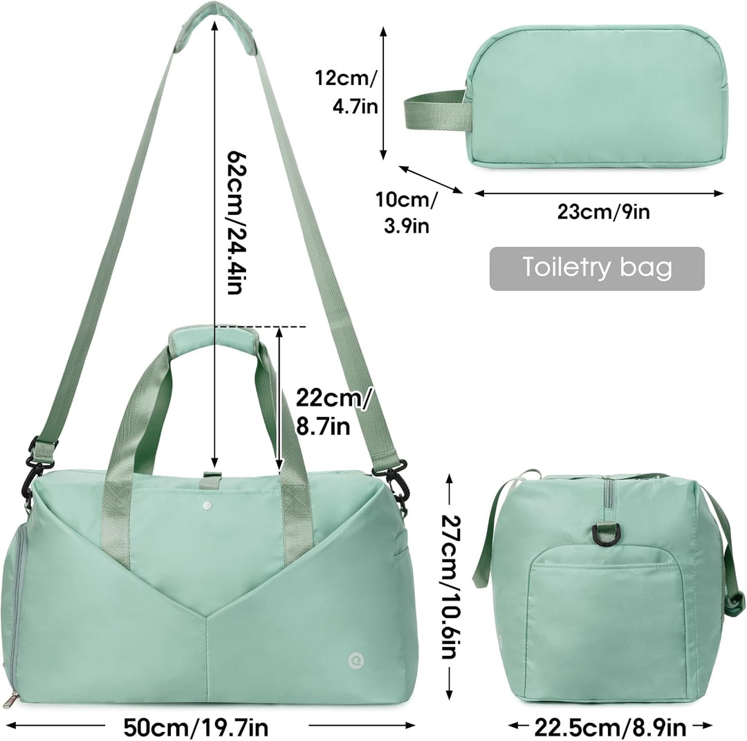 Ceneda Sporttaschen Klassische Reisetasche mit Schuhfach und Kulturtasche Sporttasche Damen Herren T