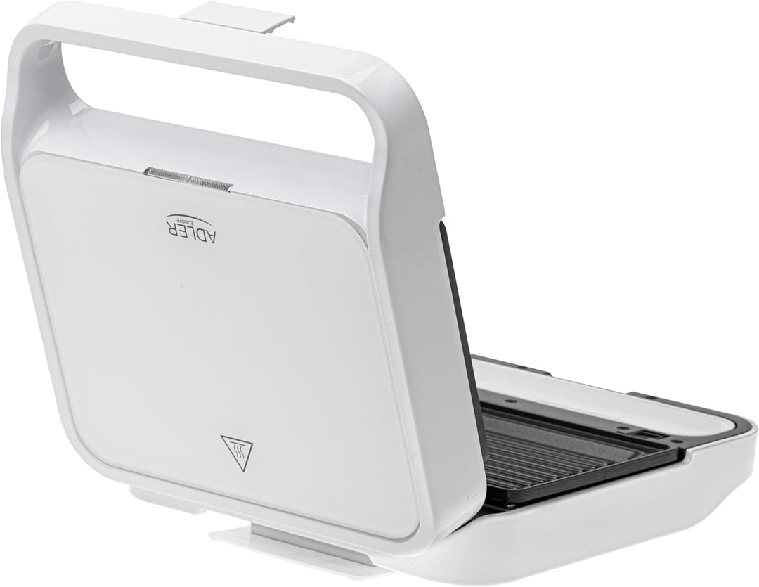 ADLER 2-in-1-Sandwichmaker, schnelles Aufheizen, einfache Aufbewahrung