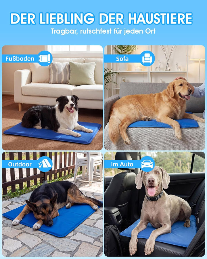 petnf Kühlmatte Für Hunde gross, Kühlmatte Hund Selbstkühlend für Grosse Mittelgrosse Haustiere, Küh
