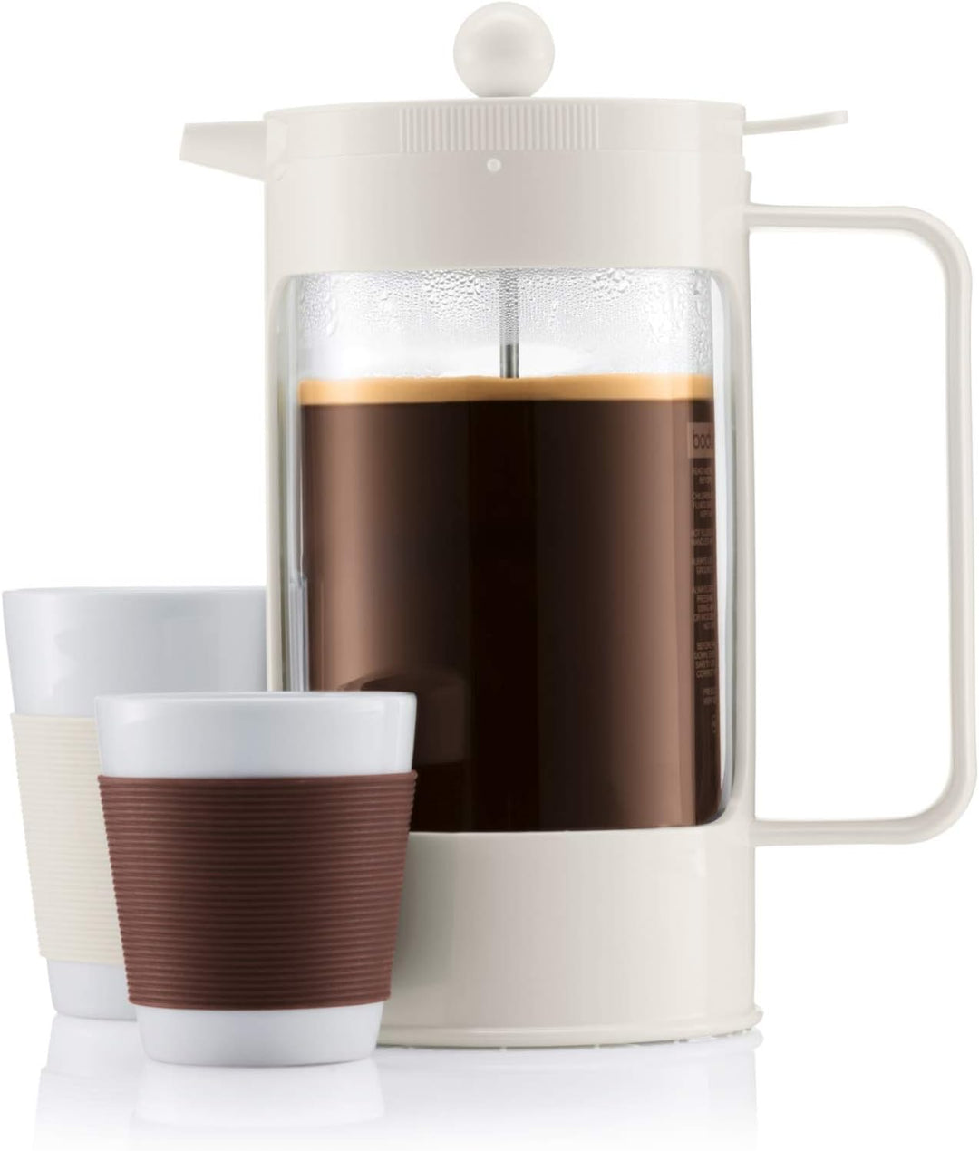 Bodum BEAN Kaffeebereiter für 8 Tassen (Press Filter System, Isoliert, Auslaufschutz, 1,0 liters) cr