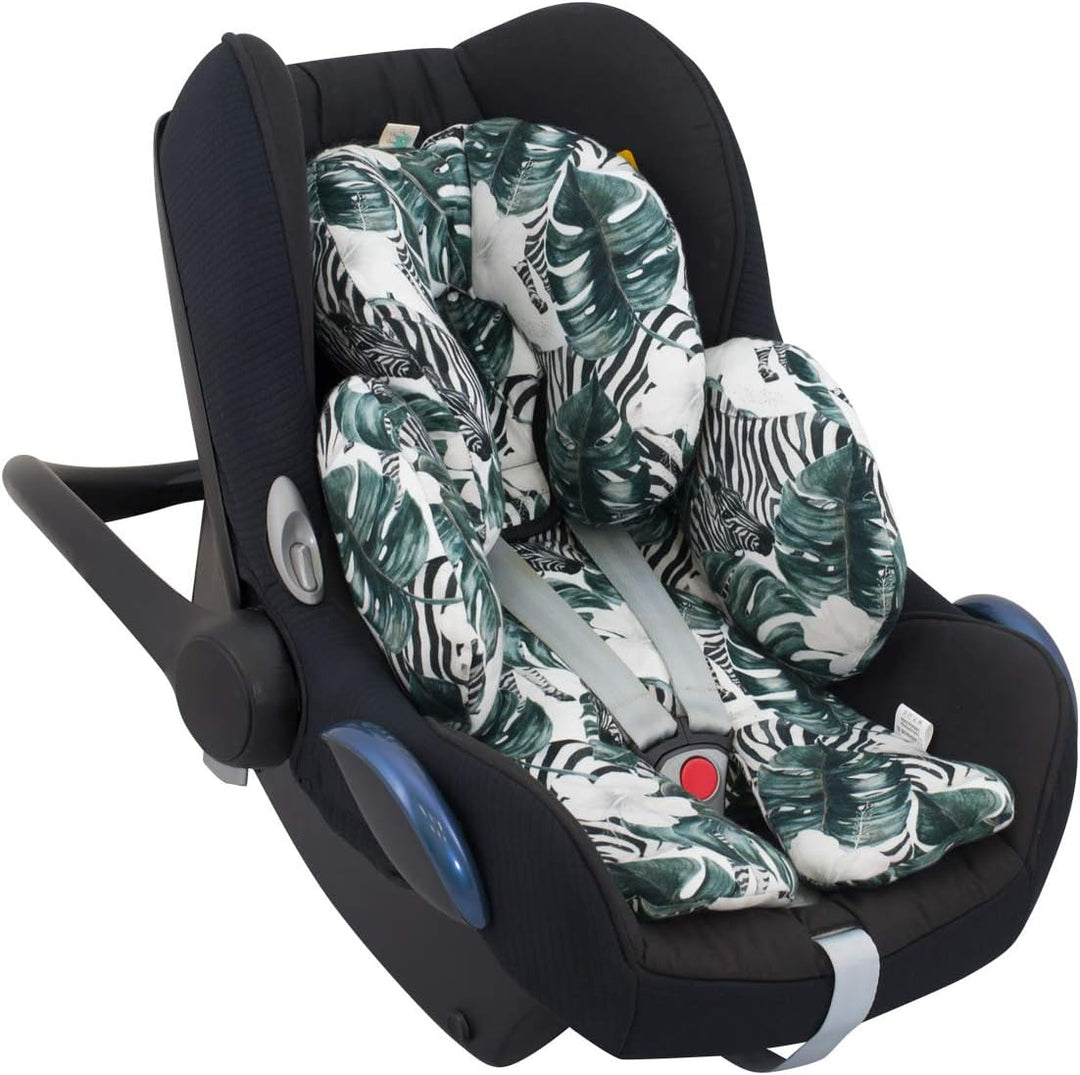 JYOKO Kids Sitzverkleinerer Antiallergikum Universal Baby 100% Baumwolle (Zebra, Enthält Kopf-, eine
