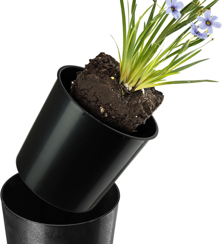 KADAX Blumentopf mit Holzspänen, eleganter Übertopf mit herausnehmbarer Einlage, Blumentopfschutz fü