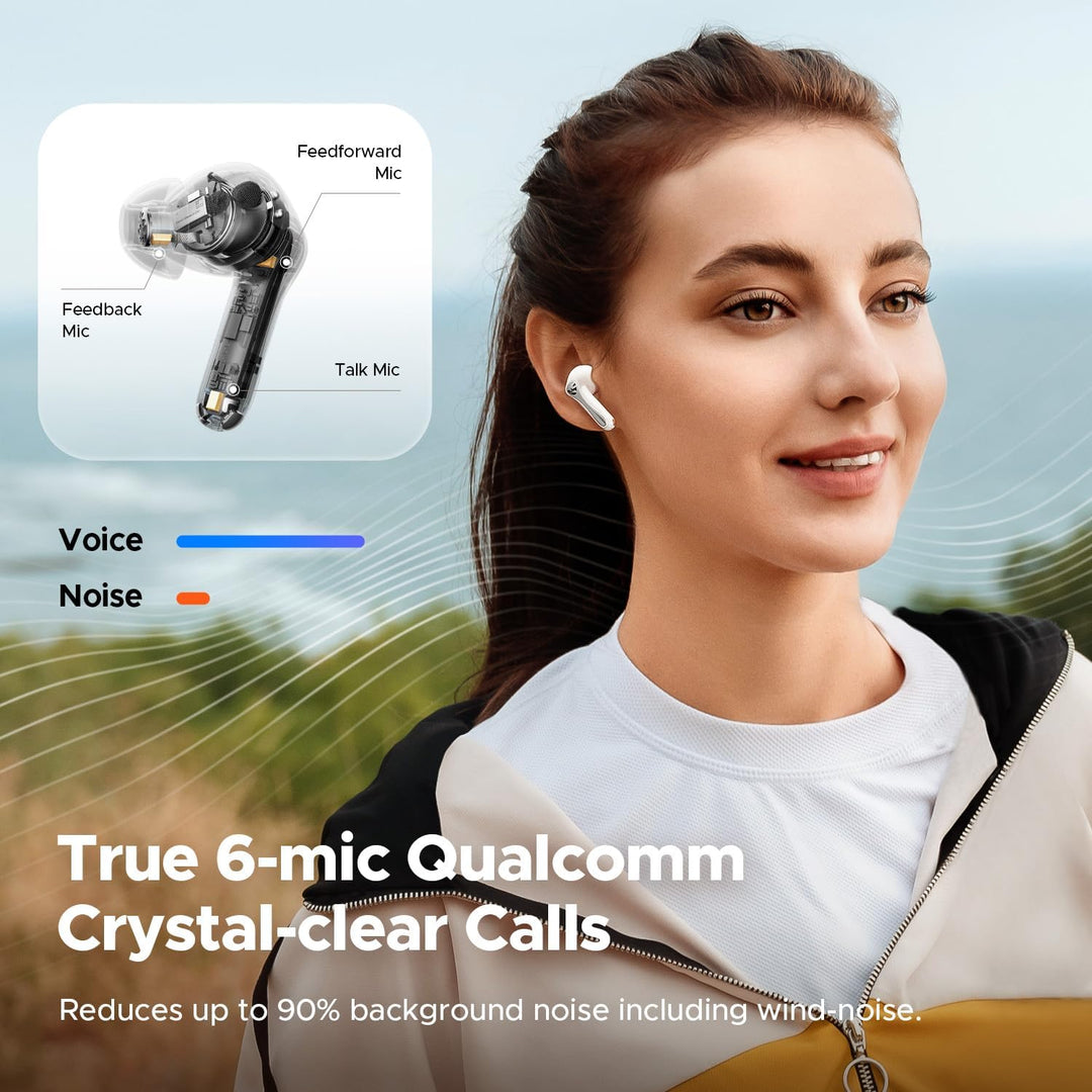 SoundPEATS Air5 Pro Bluetooth Kopfhörer mit Adaptive Hybride Geräuschunterdrückung, aptX Lossless, H