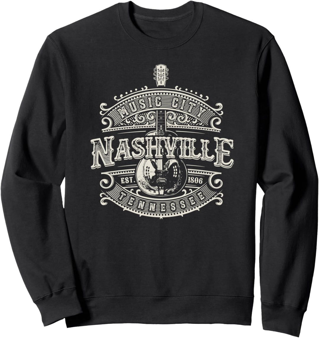 Nashville Music City USA Vintage Sweatshirt