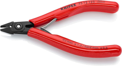 Knipex Elektronik-Seitenschneider brüniert, mit Kunststoff-Hüllen 125 mm 75 12 125