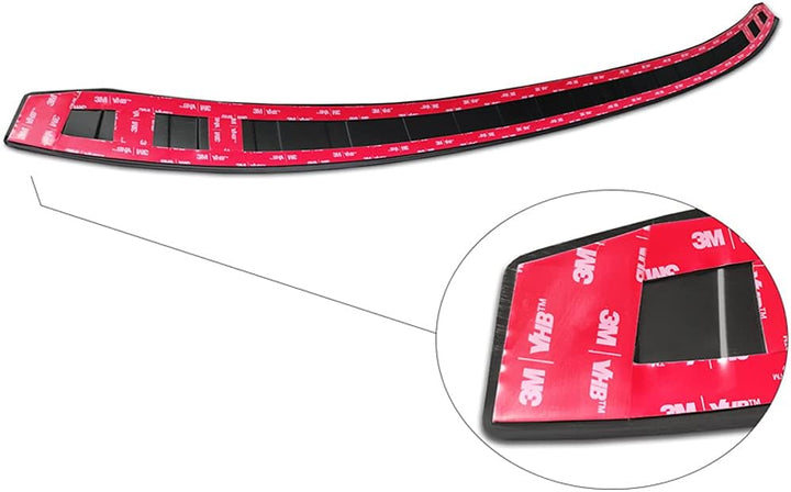 Schwarz Edelstahl Heckstossstangenschutz kompatibel mit Mitsubishi Eclipse Cross PHEV Facelift 2021-