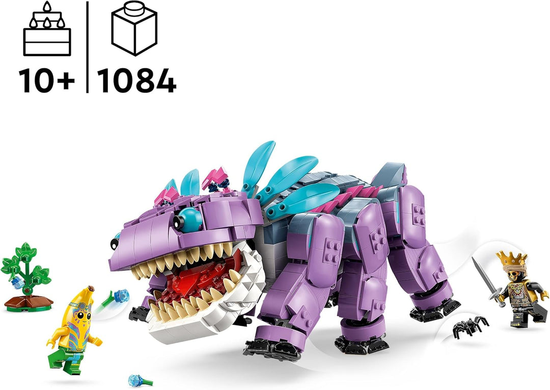 LEGO Fortnite Klombo Gaming Spielzeug - Spielset mit Minifiguren - Dinofigur mit Inselabenteuer-Scha