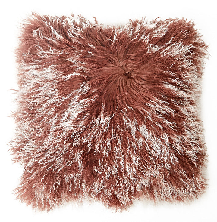 Reissner Lammfelle Tibet Lammfell Kissenbezug langflorig 30x30cm JYB11 Farbe braun/weiss (Tops) Jyb1