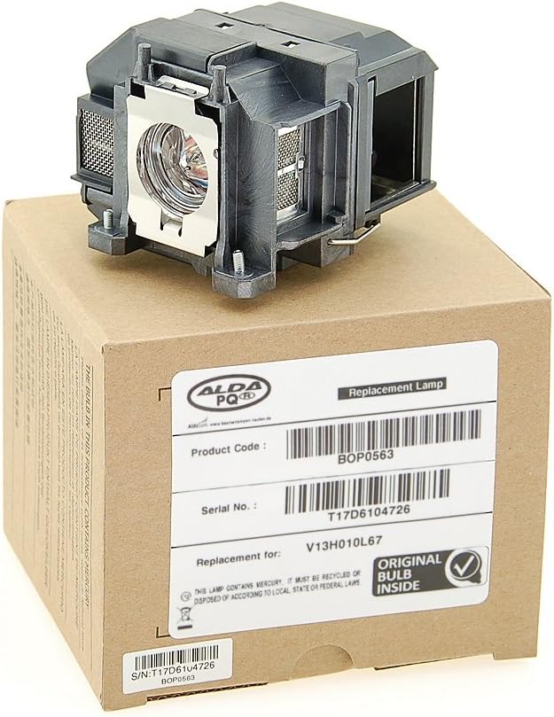 Alda PQ Professionell Beamerlampe kompatibel mit EPSON EB-S02, EB-W12, EB-X12, EB-X11, EH-TW480, EH-