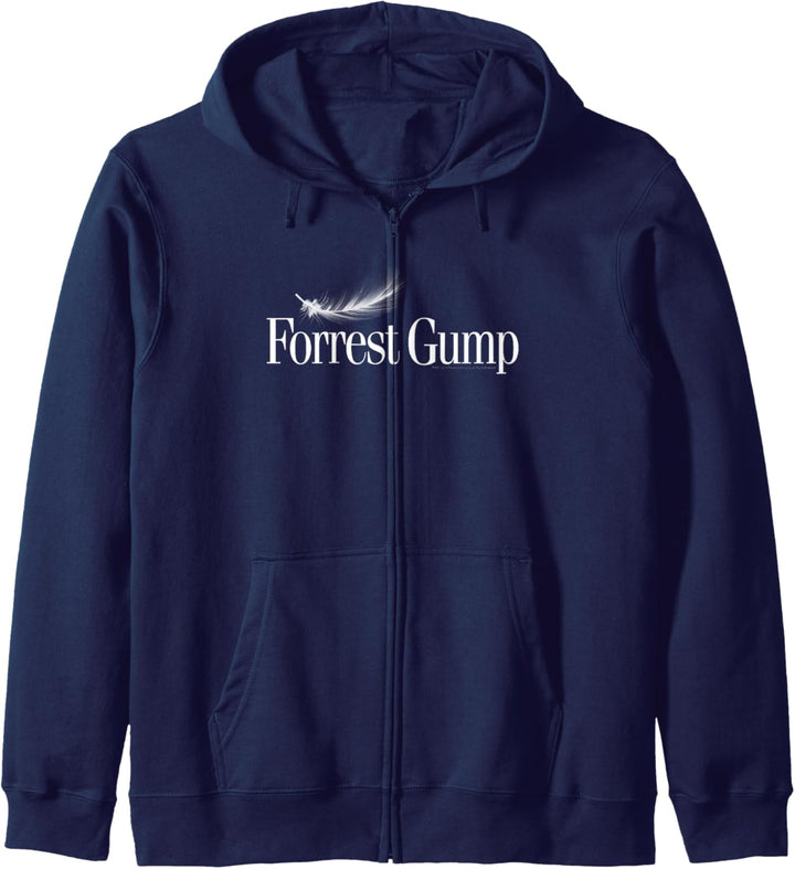 Forrest Gump Feather Title Logo Kapuzenjacke