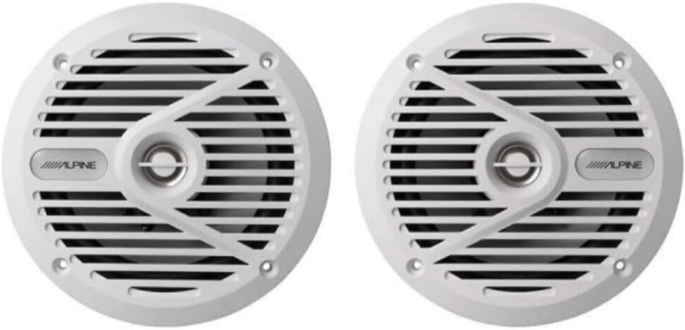 KIT SET FÜR ALPINE SPS-M601W 2 weiss 2-Wege Koaxial Marine Lautsprecher 16,5 cm 165 mm 6.5" wasserdi