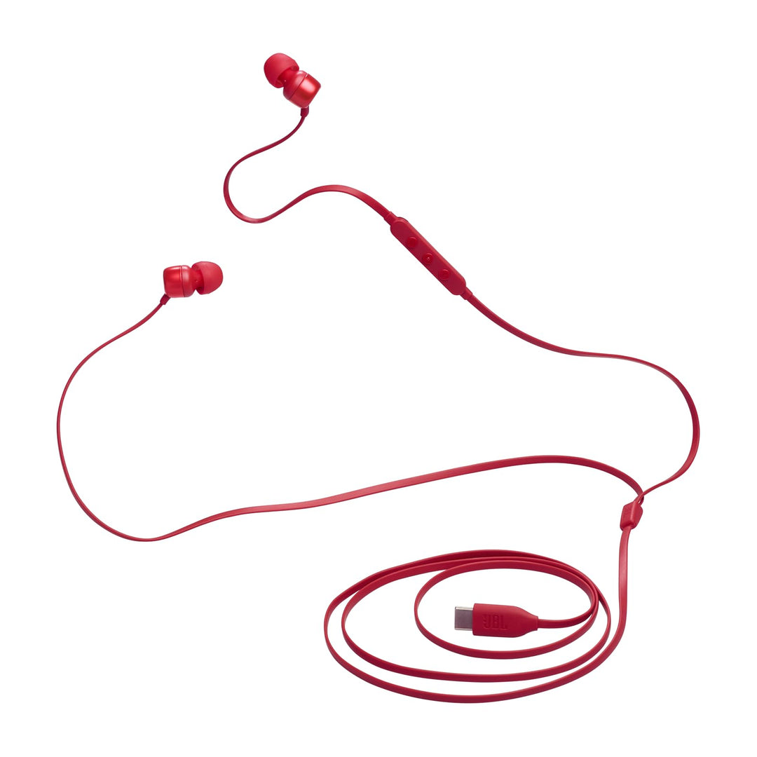 JBL Tune 310 C Kopfhörer – Kabelgebundene In-Ear-Kopfhörer mit JBL Pure Bass Sound, Mikrofon und USB