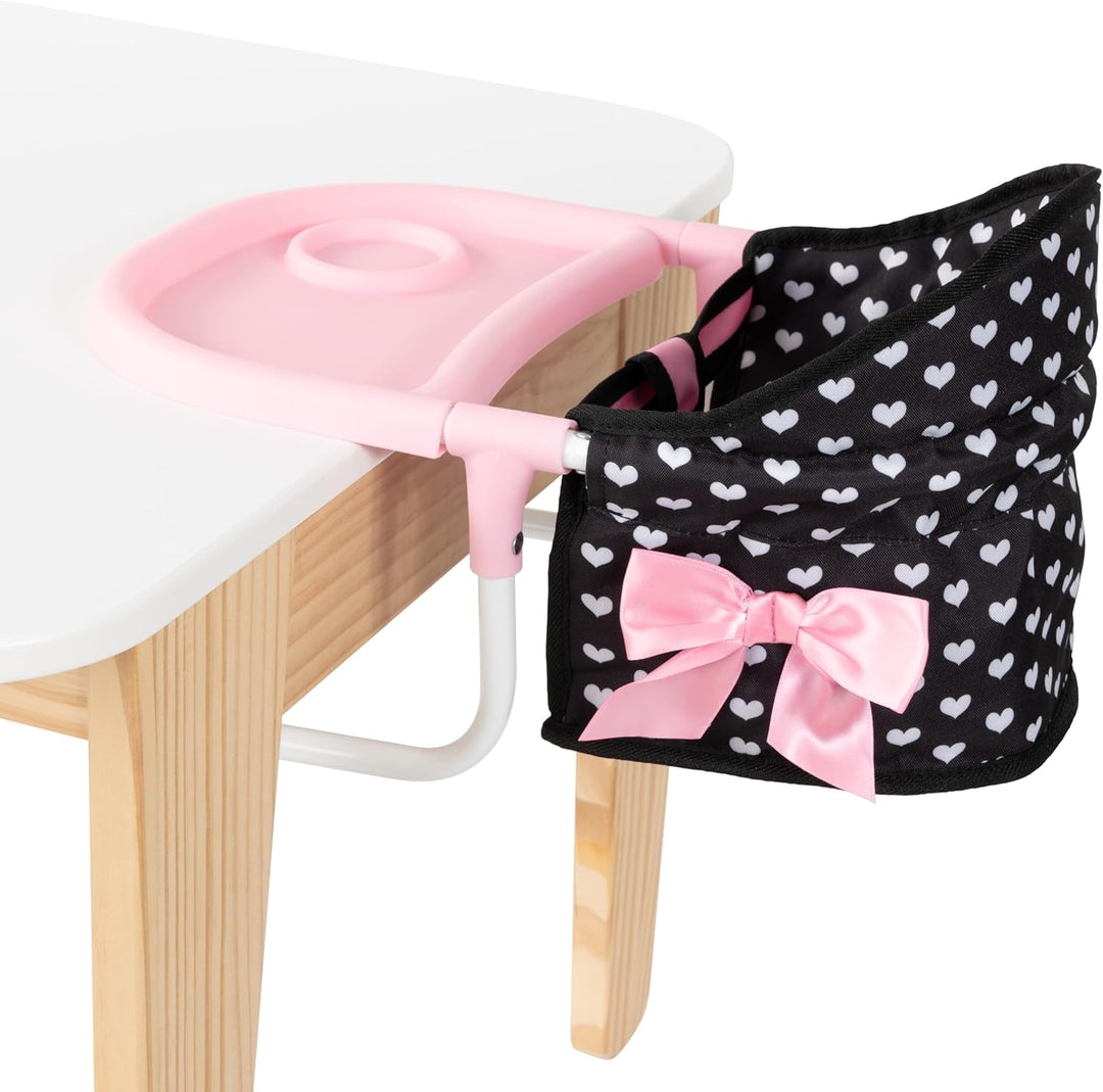 Bayer Design 65960AA Puppentischsitz, Sitz für Puppen mit intergiertem Tablett, für Puppen bis 46 cm