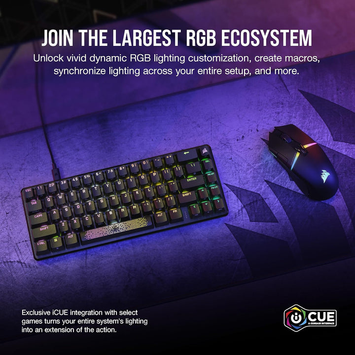 Corsair K65 PRO Mini RGB 65% Optical Mechanical Gaming Keyboard - OPX Schalter - PBT Double-Shot Tas