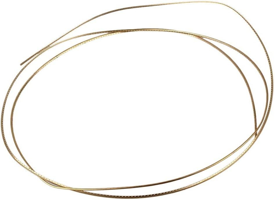 yibuy 2 mm Breite Gold Messing Gitarre Bunddraht für Akustik Gitarren Musical Zubehör