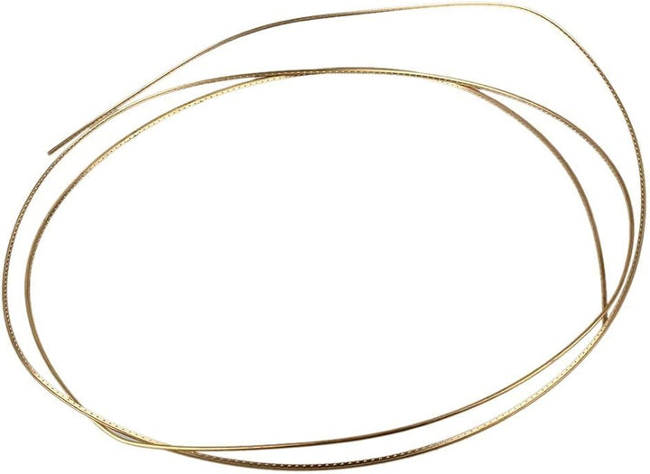 yibuy 2 mm Breite Gold Messing Gitarre Bunddraht für Akustik Gitarren Musical Zubehör