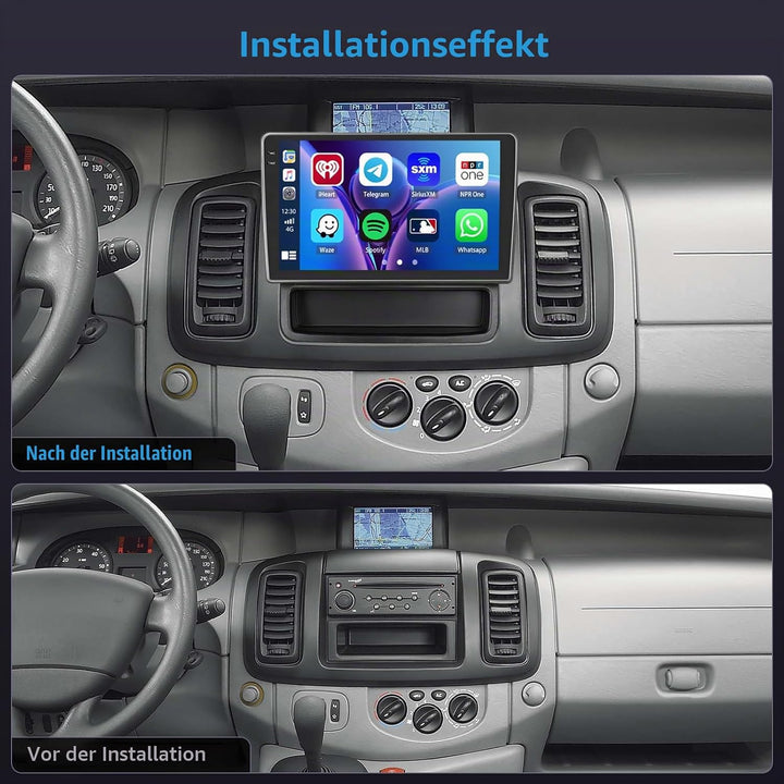 Inefala 4+128G Autoradio für Renault Trafic 2 Opel Vivaro A Nissan Primastar 2010-2014 Android 15 mi
