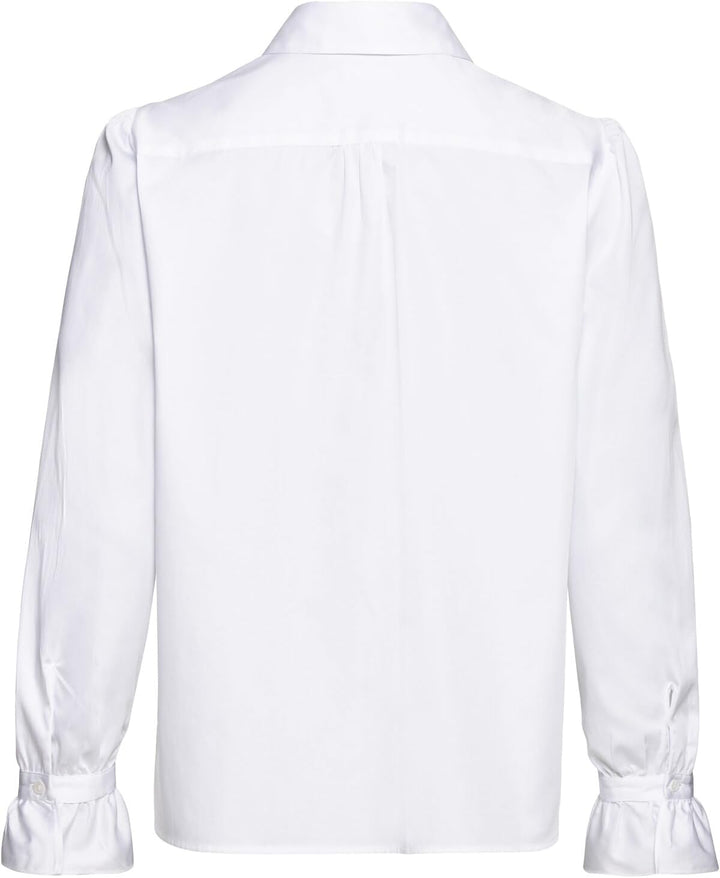 Seidensticker Damen Regular Fit Langarm Bluse 42 Weiss, 42 Weiss