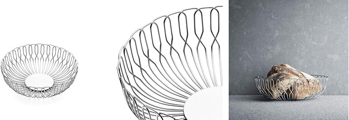 Georg Jensen Brotkörbe 22 cm, Edelstahl, Stainless Steel 26.3 x 26.3 x 8.5 cm