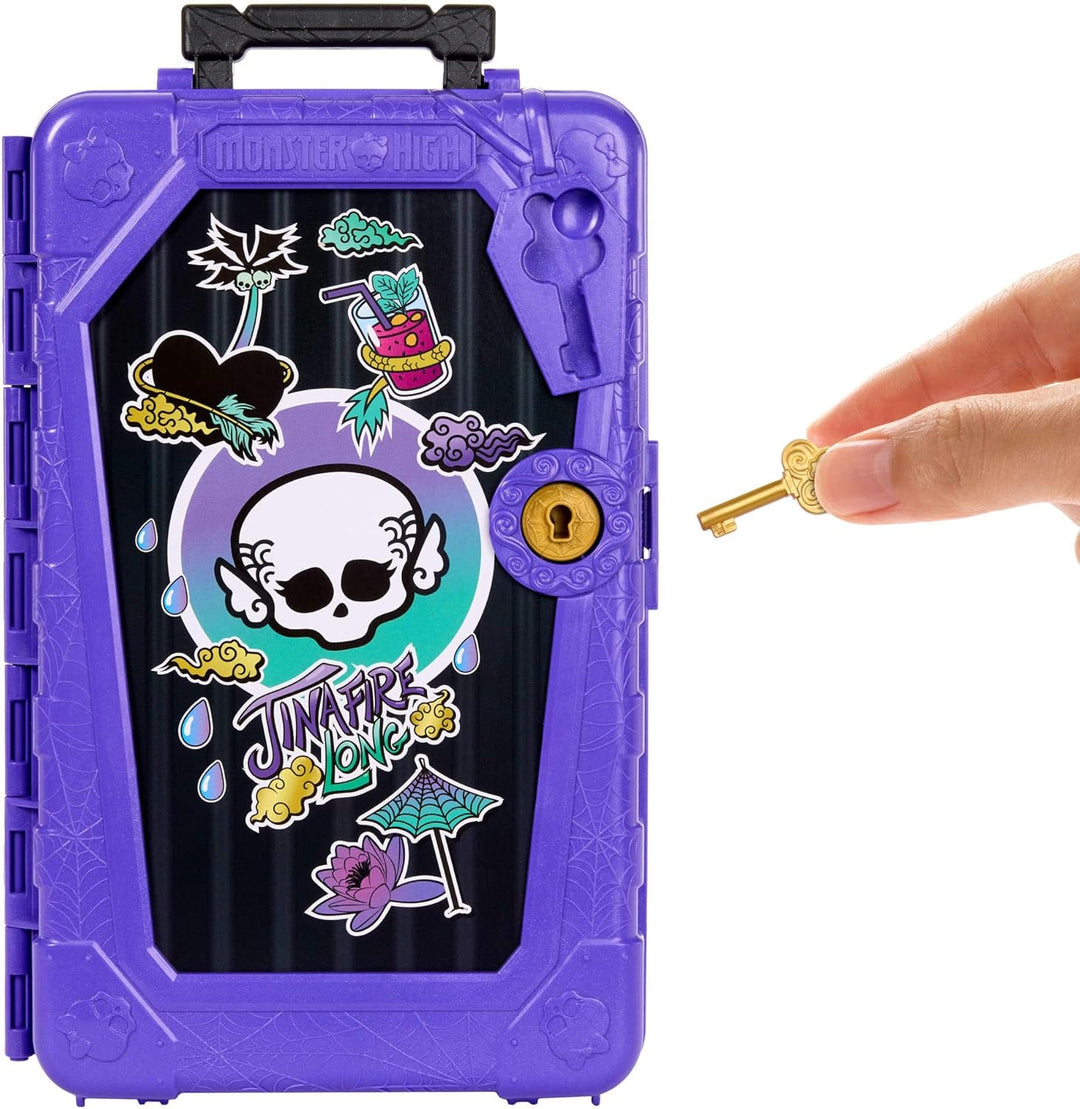 Monster High Skulltimate Secrets Jinafire Long Puppe und Zubehörset, Destination: Gore-geous Oasis m