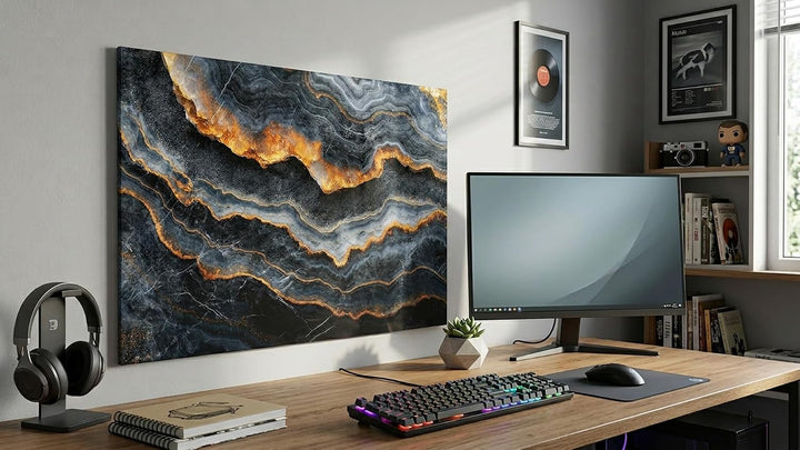 ALLboards METALboards Magnettafel, Dunkelschiefer 90×60 cm + GRATIS Zubehörset 90x60cm Dunkelschiefe