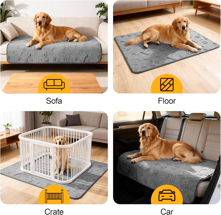 waschbare Welpenunterlagen 2er-Pack, Wiederverwendbare supersaugfähige Hunde PIPI Matten, wasserdich