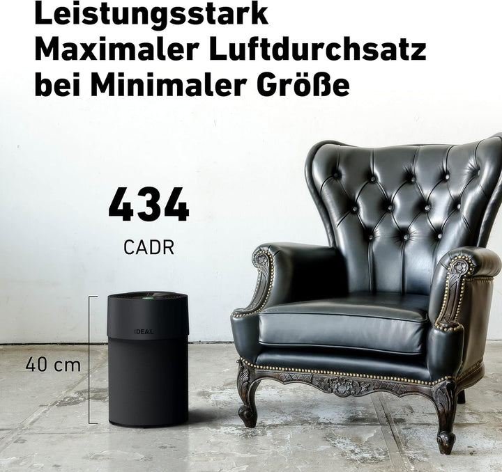 IDEAL - Luftreiniger AP40 PRO Black Edition bis 50m² | Made in Germany | HEPA Filter und Aktivkohlef