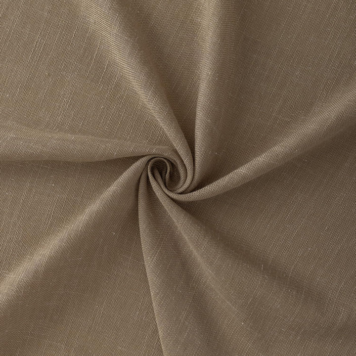 VOILYBIRD Natürliche Leinenstruktur Vorhänge mit Ösen Leinen Gardinen für Wohnzimmer 2er Set (HxB 24