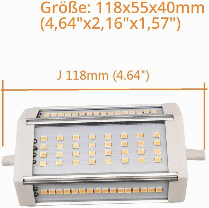 QLEE R7s Dimmbare Glühbirne J118 LED 118 mm 30W Äquivalent 300 W Halogen Glühlampe Warmes Licht 3000