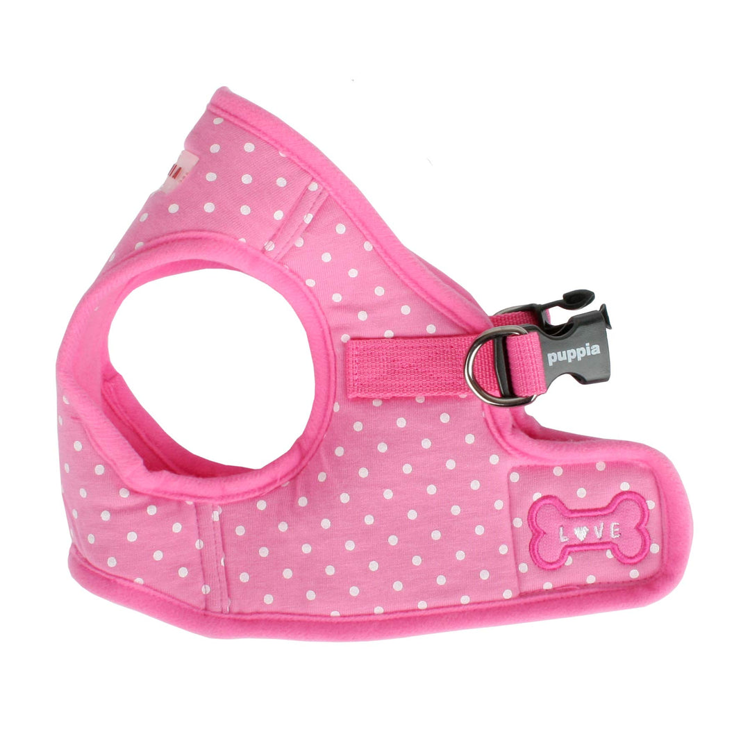 Puppia Dotty Harness B Hundegeschirr, Grösse L, Rosa rose Large, rose Large