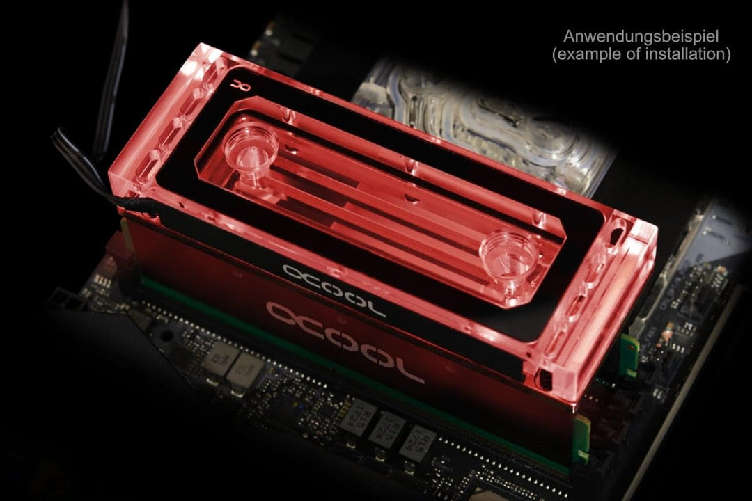 Alphacool 17467 Aurora Plexi X4 D-RAM Wasserkühler Wasserkühlung HDD/RAM - Kühler