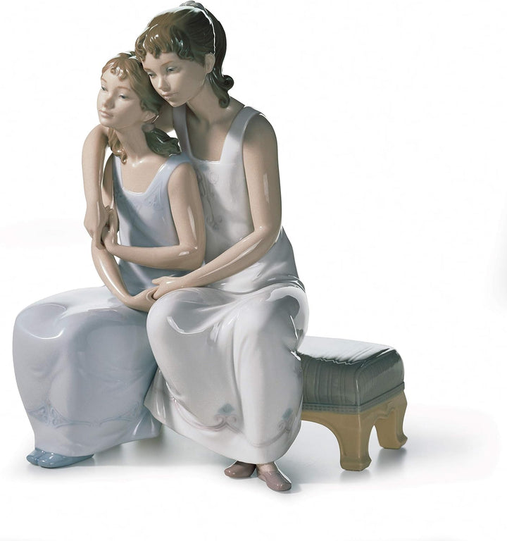 LLADRÓ Figur Meine Schwester, Meine Freundin. Schwestern. Porzellan.