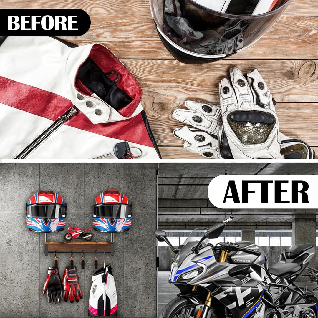 Motorradhelm Wandhalterung, Helmhalterung Wand Motorrad Baseball Helmhalter für 2 Helme Huthalterung