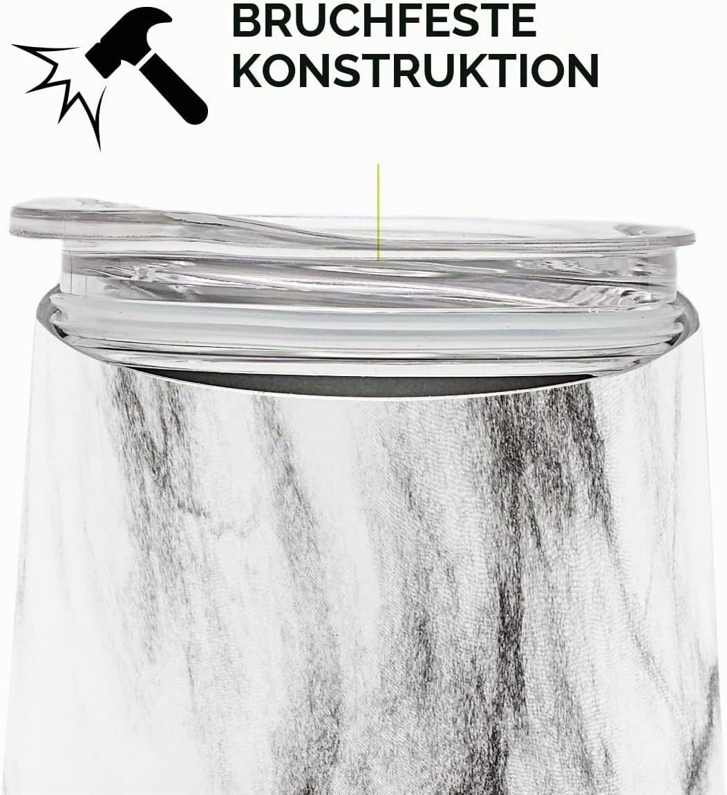 balibetov - Neu - Modernes Yerba Mate Gourd Set (Mate Tasse) - Doppelwandiger 18/8 Edelstahl Enthält