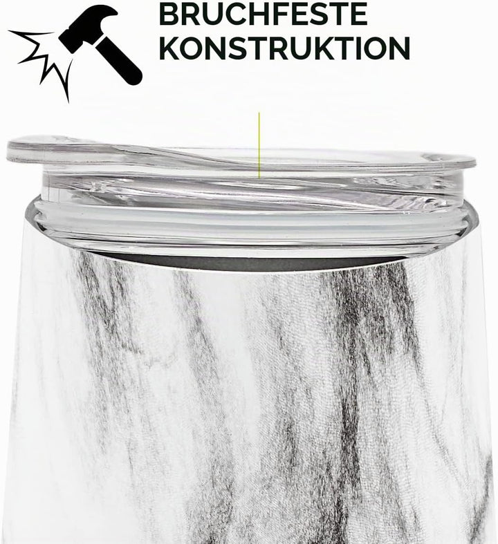balibetov - Neu - Modernes Yerba Mate Gourd Set (Mate Tasse) - Doppelwandiger 18/8 Edelstahl Enthält