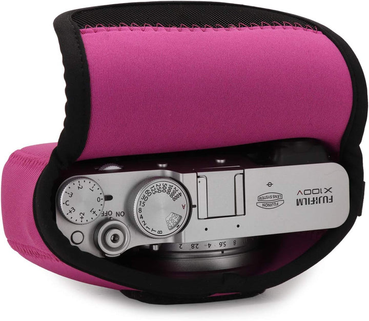 MegaGear MG1900 Ultraleichte Neopren-Kameratasche für Fujifilm X100V, Hot Pink, Hot Pink