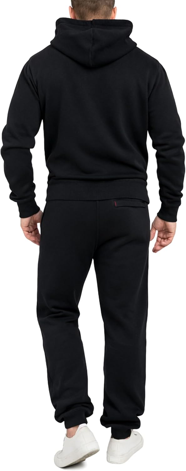 Höhenhorn Cozalp Herren Jogging Anzug Trainingsanzug Hausanzug M Schwarz, M Schwarz
