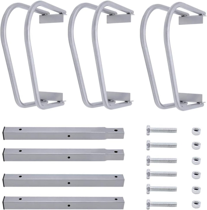 Eulenke Fahrradständer Metall Verzinkt Stahl - fahrradhalter 35-55mm Reifenbreite und 32cm Radabstan