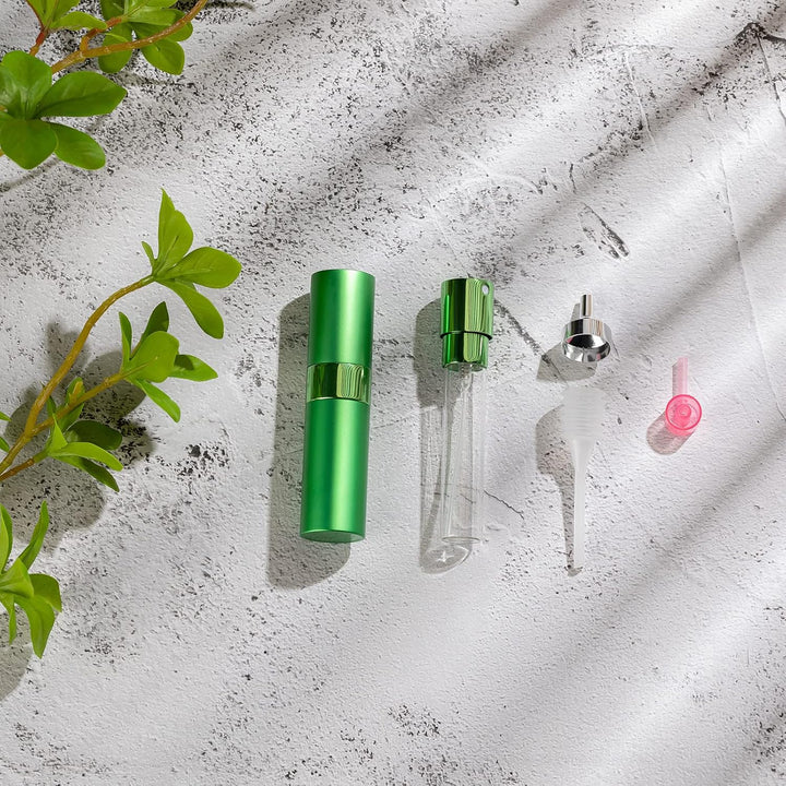 Toureal 8ml Aluminium Parfüm Zerstäuber Nachfüllbar Leer, Reise Parfümzerstäuber, Reisezerstäuber Fl
