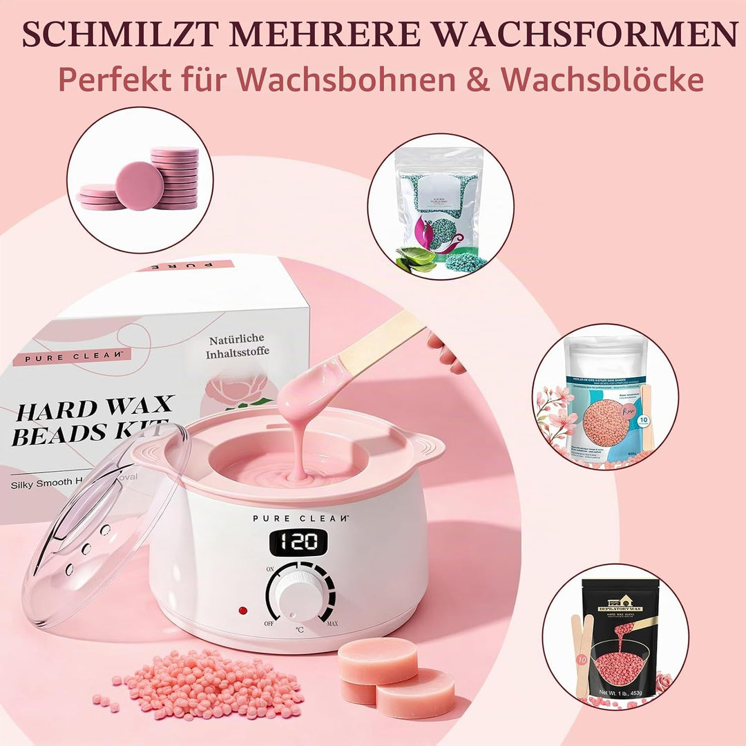 PURECLEAN 10-Minuten Wax Maschine mit digitaler Temperaturregelung – geeignet für alle Wachsarten, i