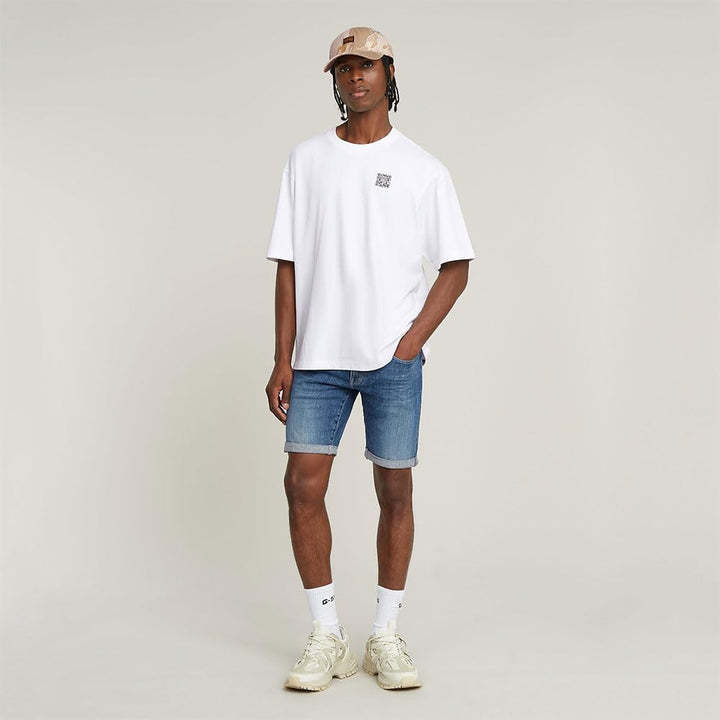 G-STAR Herren 3301 Slim Denim Shorts 28W Blau (Faded Summer Sky D10481-d634-h096), 28W Blau (Faded S