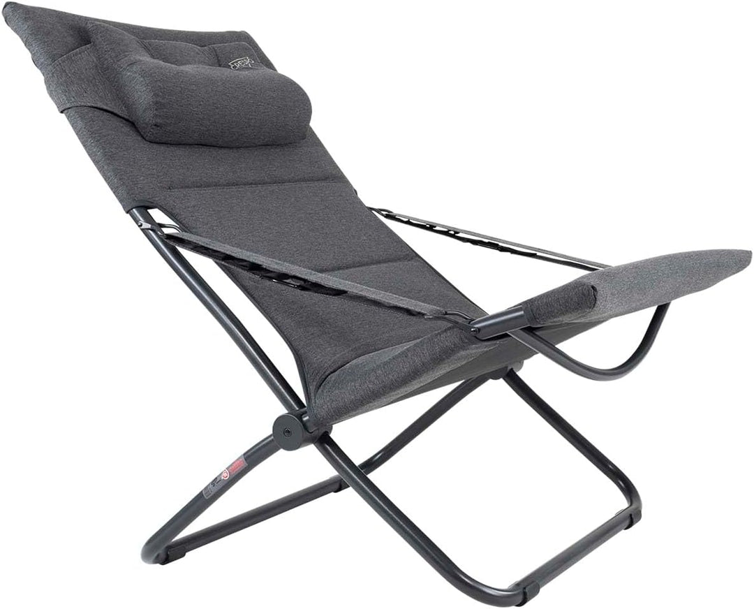 Crespo Campingstuhl AP263 Tex Supreme Garten Liege Stuhl Lounger Klappstuhl Alu Multi, Multi