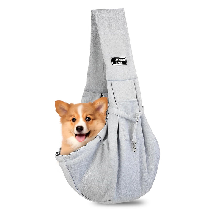 Tragetuch Hund, Hundetasche Welpen Tragbare Hundetragetasche Bis 7.5kg Katzentragetasche Grau Hundet
