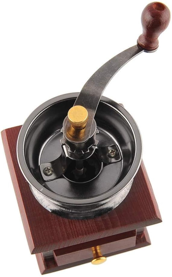Longbow Kaffeemühle manuell Retro-Stil Keramikmahlwerk für Kaffeebohnen Pfeffer und andere Gewürze