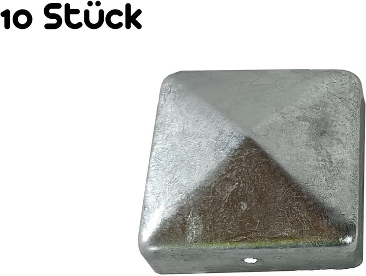 BooGardi Pfostenkappen 10 Stück 7x7 cm · 7x7 · 9x9 · verzinkter Stahl · Holzpfosten Abdeckkappe · Za